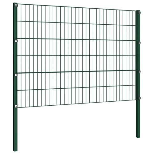 Panel za ogradu sa stupovima željezni 5,1 m zeleni - 1 5.2 m 1.2 m Cijena