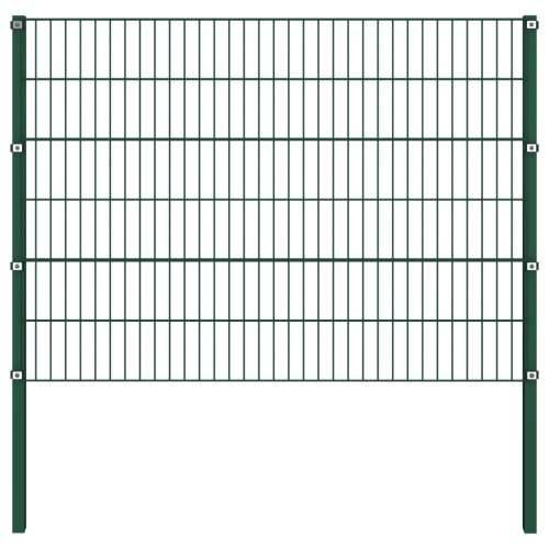 Panel za ogradu sa stupovima željezni 15,3 m zeleni - 1 15.6 m 1.2 m Cijena