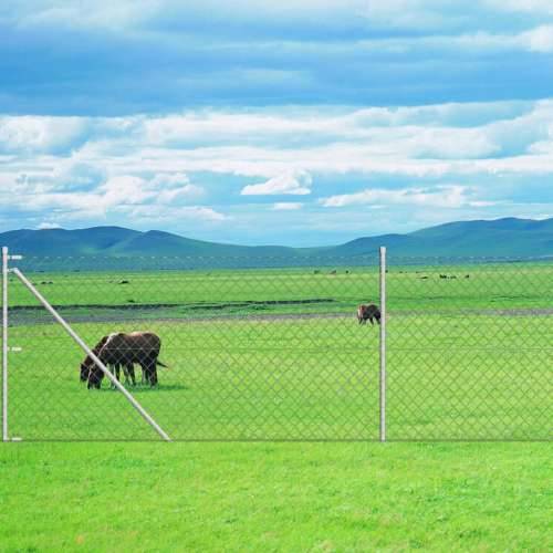 Žičana ograda sa stupovima i šiljcima pocinčani čelik 15x1,5 m Cijena