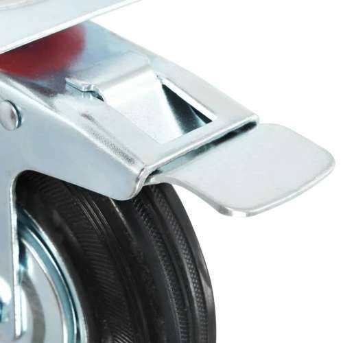 Okretni kotačići s dvostrukim kočnicama 4 kom 125 mm - 4 Cijena
