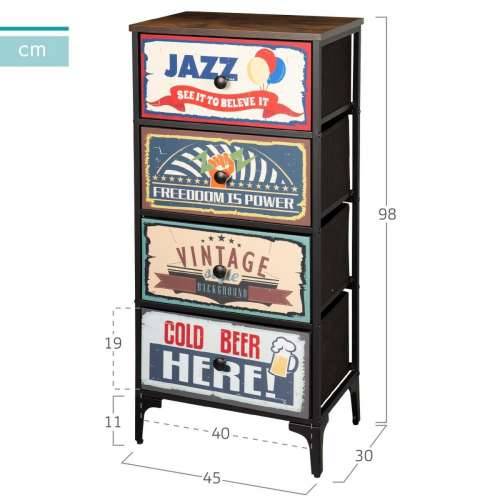 Komoda Max Home Vintage 45 x 98 x 30 cm Cijena