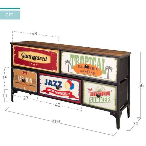 Komoda Max Home Vintage 103 x 56 x 30 cm Cijena