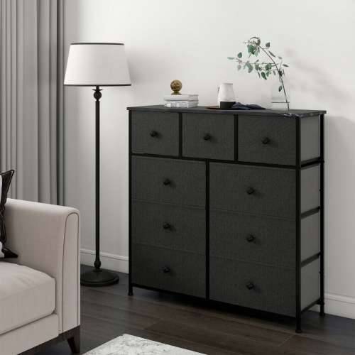 Komoda Max Home Crna Siva Mramor 100 x 100 x 30 cm Cijena