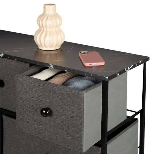 Komoda Max Home Crna Siva Mramor 100 x 100 x 30 cm Cijena