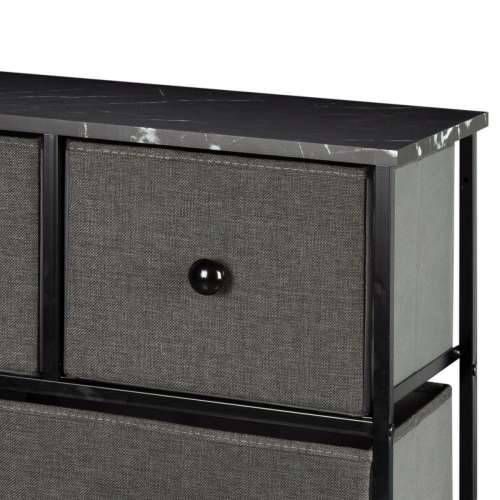 Komoda Max Home Crna Siva Mramor 100 x 100 x 30 cm Cijena