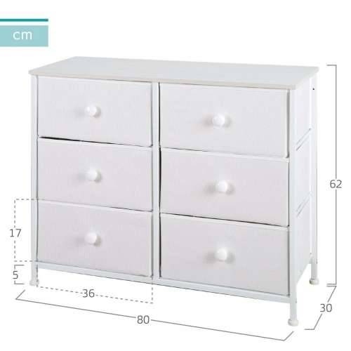 Komoda Max Home Bijela 80 x 62 x 30 cm Cijena