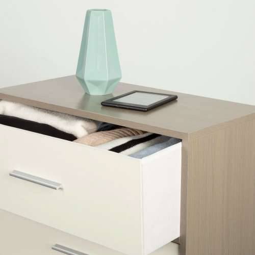 Komoda Max Home Bijela Siva moderan 58 x 112 x 30 cm Cijena