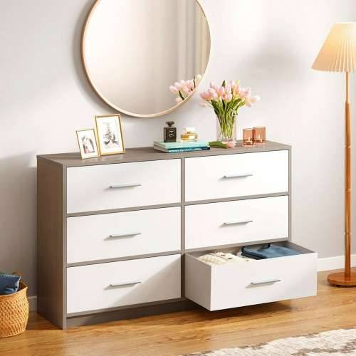 Komoda Max Home Bijela Siva moderan 114 x 70 x 30 cm Cijena