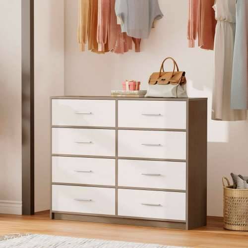 Komoda Max Home Bijela Siva moderan 114 x 92 x 30 cm Cijena