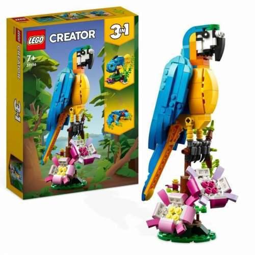 Igra Gradnje Lego Creator 31136 Exotic parrot with frog and fish 3 u 1 253 Dijelovi Cijena