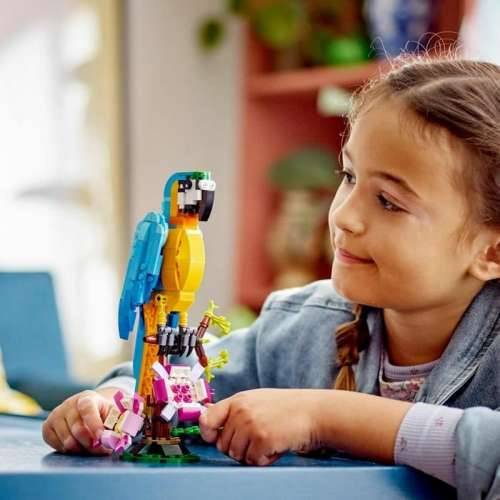 Igra Gradnje Lego Creator 31136 Exotic parrot with frog and fish 3 u 1 253 Dijelovi Cijena
