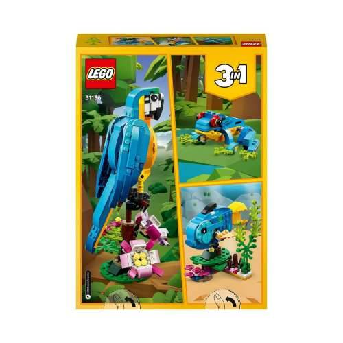 Igra Gradnje Lego Creator 31136 Exotic parrot with frog and fish 3 u 1 253 Dijelovi Cijena