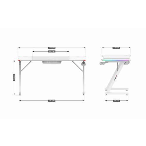 Pisaći stol Huzaro HZ-Hero 3.3 White RGB Bijela Cijena