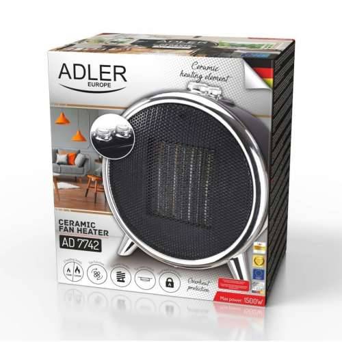 Prijenosni Grijač s Ventilatorom Adler AD 7742 Crna Srebro 1500 W Cijena