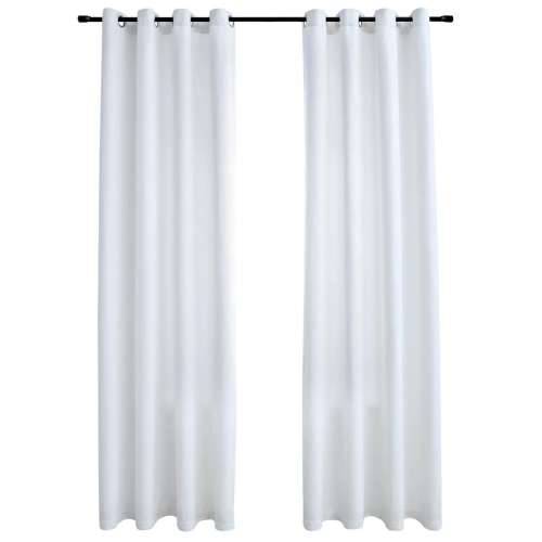 Zavjese za zamračivanje s prstenima 2 kom sivobijele 140x175 cm - Prljavo bijela 140 x 175 cm 2 Cijena