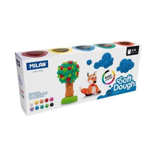 Igra Plastelinom Milan Soft dough 913510B Rumena Plava Pisana 85 g Povrće (10 kom.) Cijena