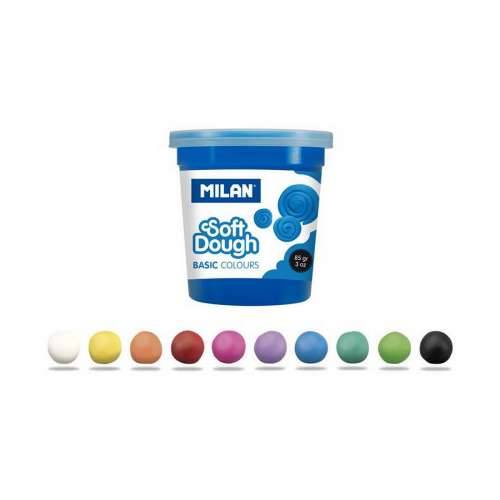 Igra Plastelinom Milan Soft dough 913510B Rumena Plava Pisana 85 g Povrće (10 kom.) Cijena