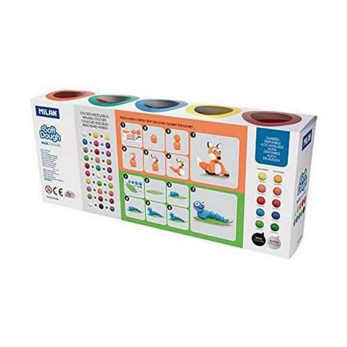 Igra Plastelinom Milan Soft dough 913510B Rumena Plava Pisana 85 g Povrće (10 kom.) Cijena