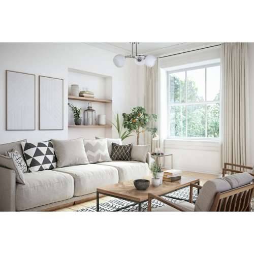 Stropna svjetiljka Activejet AJE-IRMA 3P Bijela Srebrna Metal 40 W 39 x 29 x 35 cm Cijena