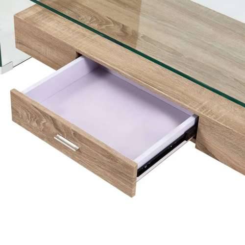 Stolić za kavu prozirni 98 x 45 x 31 cm od kaljenog stakla Cijena