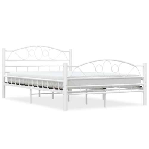 Okvir kreveta bijeli metalni 120 x 200 cm Cijena