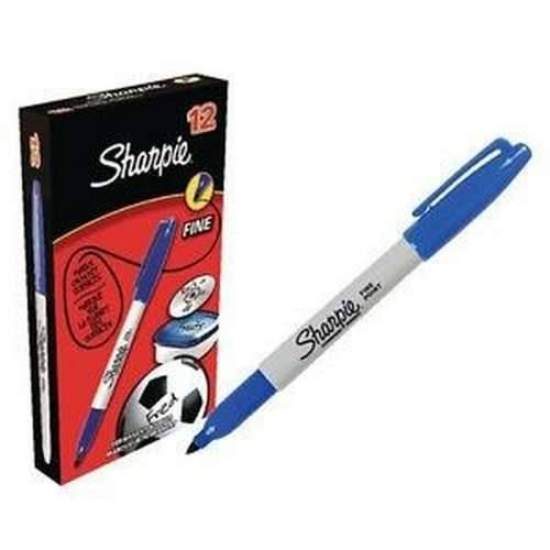 Trajni marker Sharpie Fine Point Plava (12 kom.) Cijena