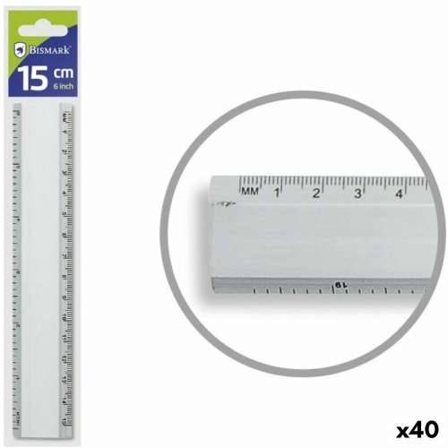 Linijar Bismark Srebrna Aluminij 15 cm (40 kom.) Cijena