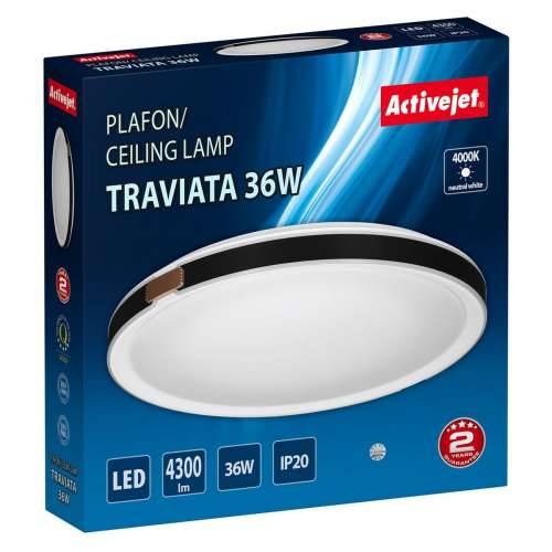 Stropna svjetiljka Activejet AJE-TRAVIATA 36W Bijela Crna 80 36 W (4000 K) Cijena