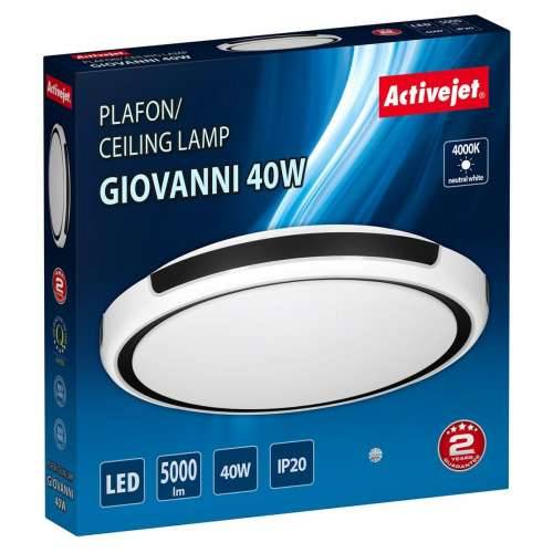 Stropna svjetiljka Activejet AJE-GIOVANNI 40W Bijela Crna 80 (4000 K) Cijena