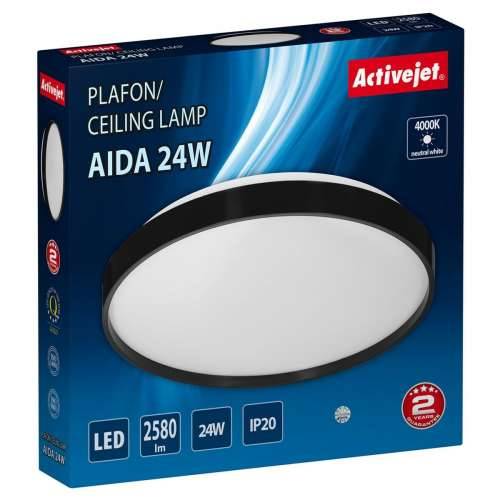 Stropna svjetiljka Activejet AJE-AIDA 24W Bijela Crna 80 24 W (4000 K) Cijena
