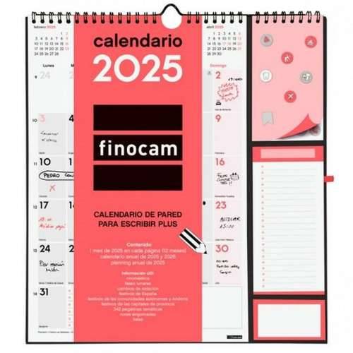 Zidni kalendar Finocam Papir 2025 21,5 x 32,5 cm Cijena