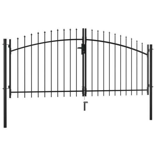 Dvostruka vrata za ogradu s kopljima na vrhu 300 x 150 cm 300 x 150 cm Cijena
