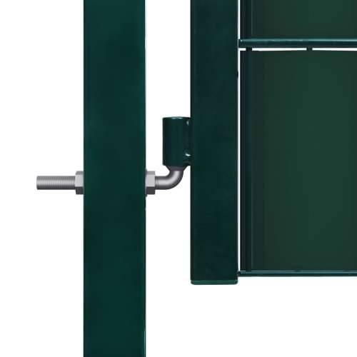 Vrata za ogradu od PVC-a i čelika 100 x 124 cm zelena   - Zelena 100 x 124 cm Cijena