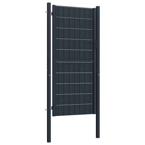 Vrata za ogradu od PVC-a i čelika 100 x 204 cm antracit - Antracit 100 x 204 cm Cijena