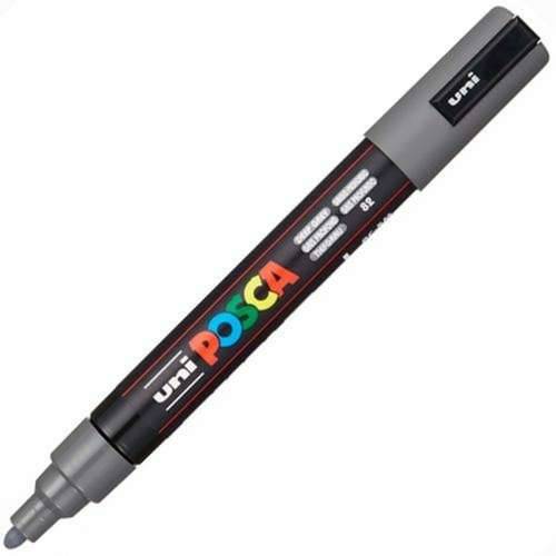 Marker akrilne boje POSCA PC-5M Tamno sivo 1,8-2,5 mm (6 kom.) Cijena