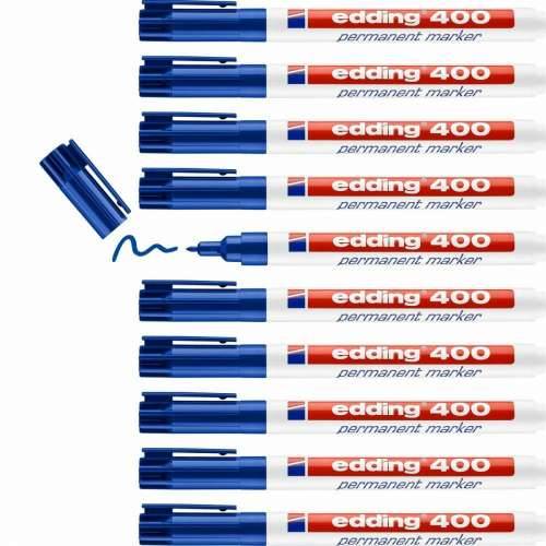 Trajni marker Edding 400-03 Plava 1 mm (10 kom.) Cijena