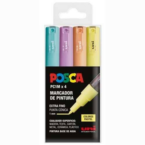 Marker akrilne boje POSCA PC-1M/4C Krem kolač 0,7 mm 4 Dijelovi Cijena