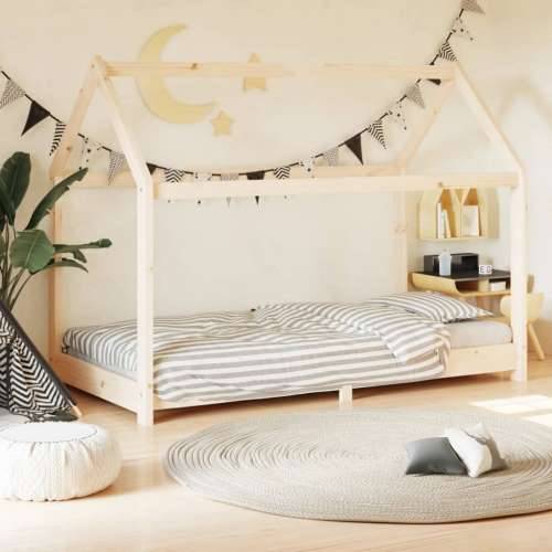 Okvir za dječji krevet od masivne borovine 70 x 140 cm
