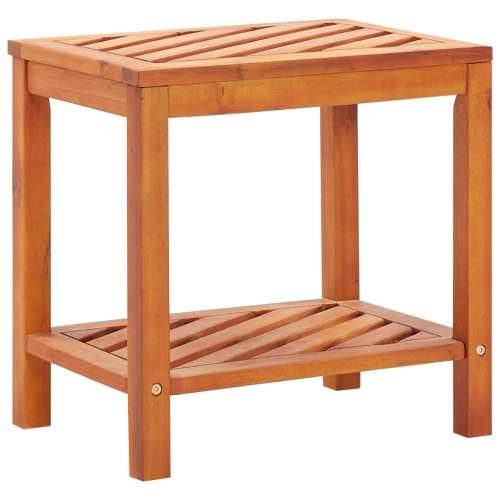 Bočni stolić od masivnog bagremovog drva 45 x 33 x 45 cm