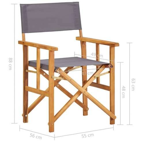 Redateljske stolice 2 kom od masivnog bagremovog drva Cijena