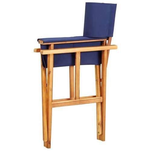 Redateljske stolice 2 kom od masivnog bagremovog drva plave Cijena