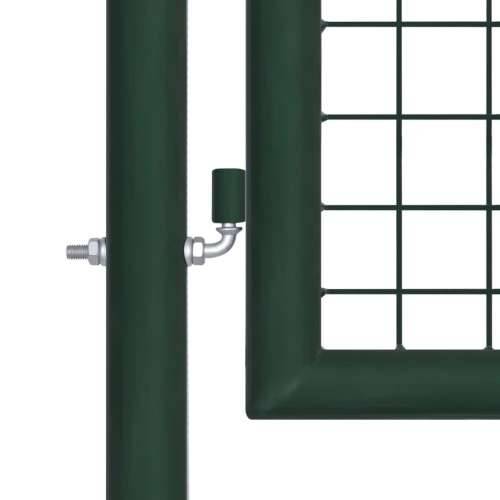 Vrata za ogradu od čelika 100 x 175 cm zelena Cijena