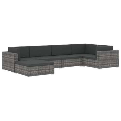 Modularna kutna fotelja s jastucima 1 kom od poliratana smeđa - Smeđa 1 kutna sofa Cijena