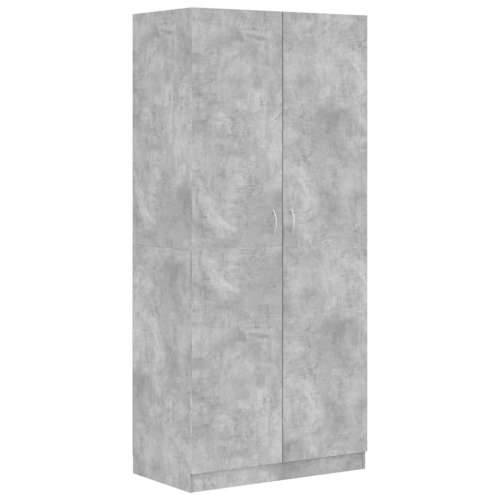 Ormar siva boja betona 90 x 52 x 200 cm od konstruiranog drva Cijena