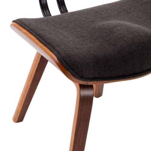 Blagovaonske stolice od savijenog drva i tkanine 2 kom sive Cijena