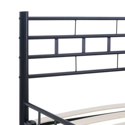 Okvir za krevet crni čelični 160 x 200 cm Cijena