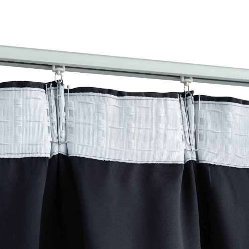 Zavjese za zamračivanje s kukama 2 kom antracit 140 x 175 cm - Antracit 140 x 175 cm 2 Cijena