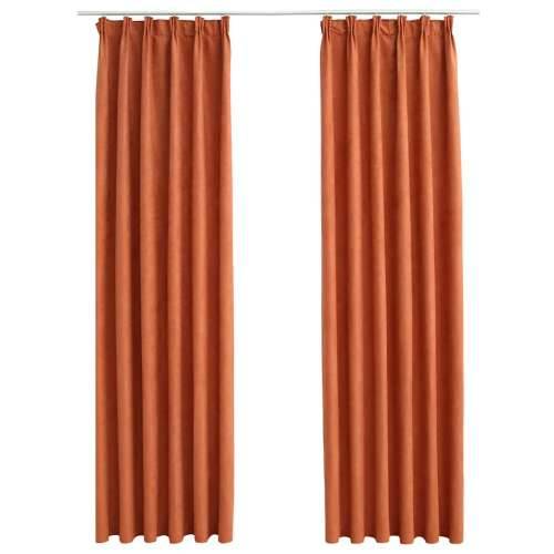 Zavjese za zamračivanje s kukama 2 kom boja hrđe 140 x 245 cm Boja hrđe 140 x 245 cm 2 Cijena