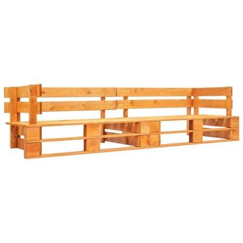 2-dijelni vrtni set sofa od paleta s jastucima boje pijeska - Smeđa i boja pijeska 2 Cijena