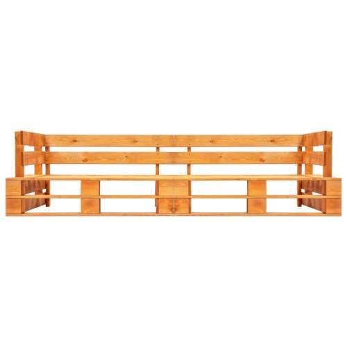 2-dijelni vrtni set sofa od paleta s jastucima boje pijeska - Smeđa i boja pijeska 2 Cijena